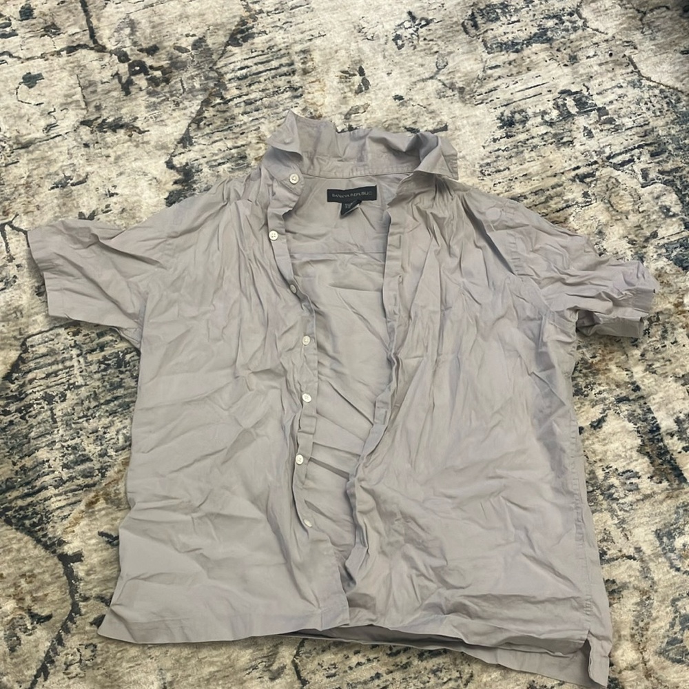 Banana Republic shot sleeve dress shirt